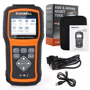 FOXWELL NT630 Plus OBD2 Scanner ABS Brake SRS Airbag Scanner Car Bleed Scan Tool - Picture 1 of 8