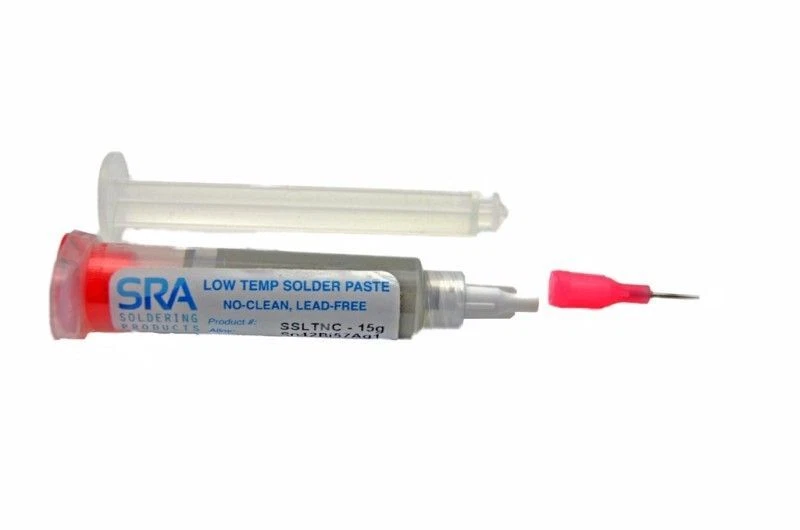 SRA SOLDERING PRODUCTS SRA Low Temperature Lead Free Solder Paste T3 - 15 Grams
