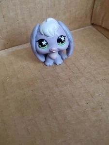 Littlest Pet Shop Cuddliest Light Purple Lop Ear Bunny Rabbit #648 Green Eyes  - Picture 1 of 4