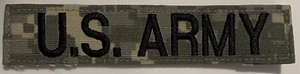 U.S. Army Name tape ACU / Hooks (1" x 5") (M) - Picture 1 of 3