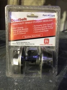 EZ-FLO 57526 Edelstahl Riegel mit Kwikset Schlüssel - Bild 1 von 4