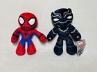 Marvel 8” Marvel Disney Flexers Black Panther Spider Man Posable Plush Toys