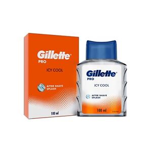 Gillette PRO Icy Cool After Shave Splash For Smooth & Refreshed Skin, 3 x 100ML