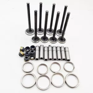 1 Set Yanmar Engine 4TNE84 Valve Guide Seat Intake Valve & Exhaust Valve - Picture 1 of 1