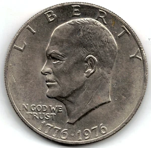 1976 TYPE 2 CLAD EISENHOWER DOLLAR GRADES in UNCIRCULATED condition stk 300 - Picture 1 of 5