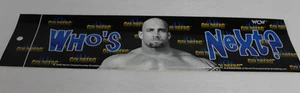 VINTAGE RETRO WCW NWO WWF WWE BLUE GOLDBERG WHO'S NEXT BUMPER STICKER DECAL CA36 - Picture 1 of 2