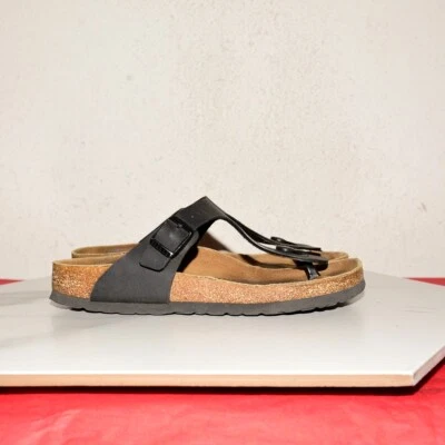 Босоножки унисекс Birkenstock Gizeh синтетические черные 38 N - Изображение 1 из 4