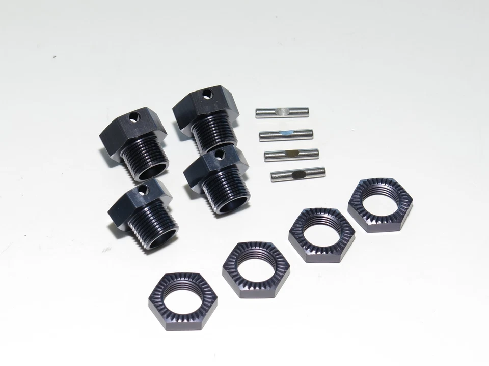 TKR9600 TEKNO ET48 2.0 TRUGGY FRONT REAR 17MM WHEEL HEXES WITH LOCKING NUTS - Image 1 of 1
