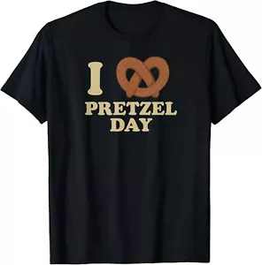 I love Pretzel day- Funny Office Wear- Funny gifts T-Shirt Hoodie - Picture 1 of 10