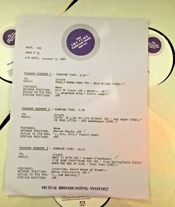 RADIO SHOW: DICK CLARK SURVEY #11 10/3/81 QUINCY JONES, SHEENA EASTON, ELO, LULU - Picture 1 of 6
