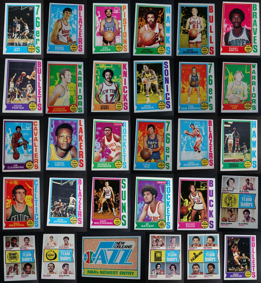 1974-75 Topps Basketball Cards Complete Your Set U You Pick From List 1-132 - Image 1 of 1