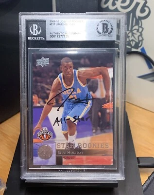 Autógrafo inscrito Upper Deck Rookies Jrue Holiday 2009 #217 Foto 1 de 2