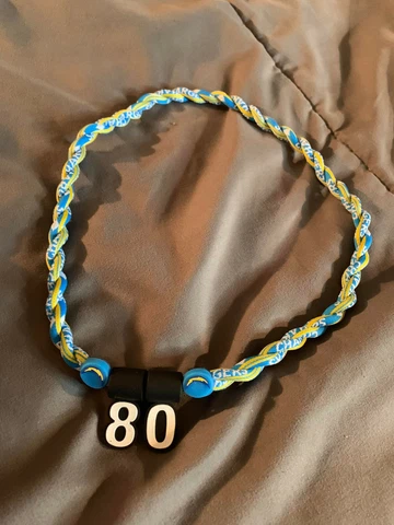 LA Chargers KELLEN WINSLOW #80 Double Rope Team Necklace 22" FAST! FREE SHIP! Cover
