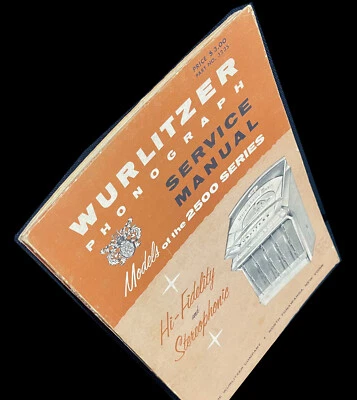 Manual de servicio original Wurlitzer fonógrafo serie 2500 Foto 1 de 4
