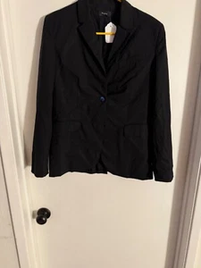 Women "Theory" blk., 2 button long sleeve jacket/blazer. Size 6. - Picture 1 of 2