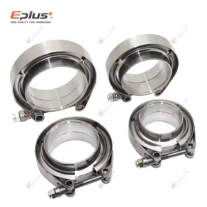 V-Band Clamp Turbo Exhaust Pipe Kit 304 Stainless Steel Male Female Flange Un... - Picture 1 of 18