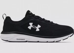 Under Armour Charged Assert 9 Men's Running Shoes - Black/White, Size US 10.5 - Picture 1 of 5