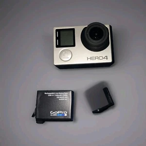 GOPRO HERO 4 SILVER ACTION CAMERA W/ BATTERIES & CHARGER FULLY FUNCTIONAL Acceso - Picture 1 of 12