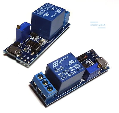 5V - 30V Delay relay Timer control module Trigger delay switch Micro USB Power - Image 1 of 4