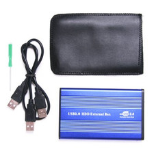 USB 2.0 to IDE/PATA 2.5" Hard Disk Drive HDD Aluminum External Case Enclosure