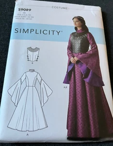 2020 Simplicity Kostüm Muster S9089 Misses' Fantasy Kostüm Gr. H5 6-14 ungeschnitten - Bild 1 von 8