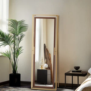 Large Full Length Mirror with Stand Vintage Floor Dressing Mirror Bedroom Closet - Picture 1 of 16