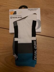 Pearl Izumi Unisex Elite Tall Multisport Socks suze medium white black blue