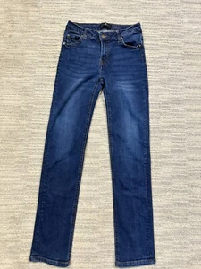 7FAM 7 For All Mankind Jeans Girl’s Size 14 Skinny Boyfriend Medium Wash Denim - Picture 1 of 7