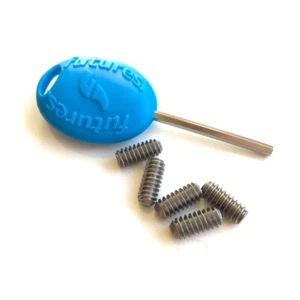Futures Fins Screw Pack NEW Genuine Future Key and 5x Grub Screws - Picture 1 of 2