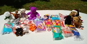 TY Beanie Babys + McD’s Paket +20 Teile in Beuteln + Harrod’s ’09 Bär, Relay 4 Life - Bild 1 von 9