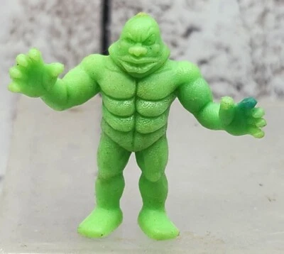 Años 80 M.U.S.C.L.E. Figura Eraginesu Mattel Hombre #076 Kinnikuman Color Verde 2" Foto 1 de 4