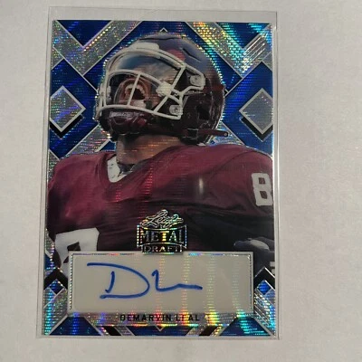2022 Leaf Metal Draft Portrait Blue Prismatic /25 DeMarvin Leal Rookie Auto RC - Image 1 of 2