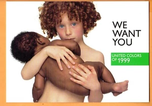 Benetton Fashions (We Want You-United Farben von 1999) unbenutzte Werbe-Postkarte - Bild 1 von 2