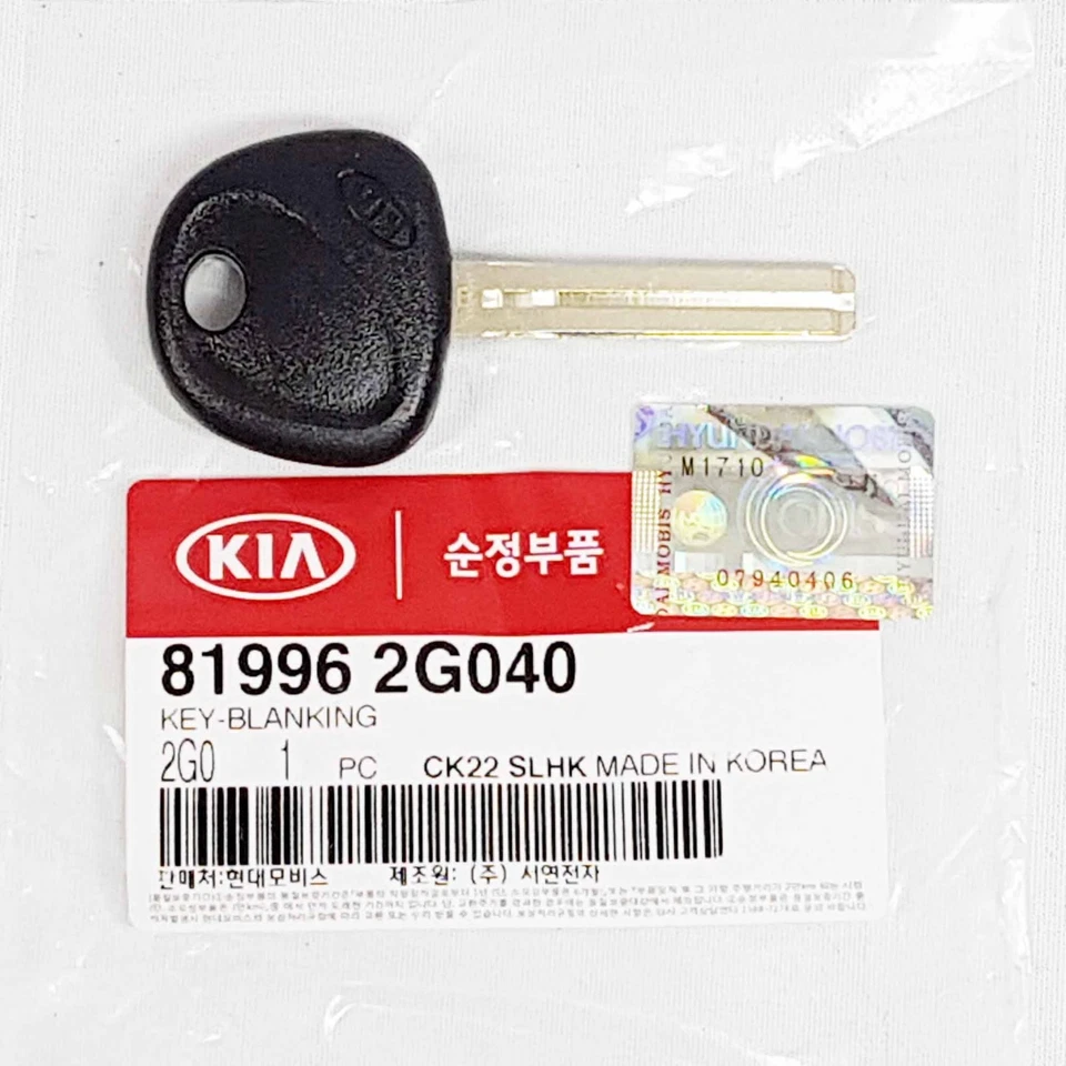 819962G040 llave en blanco sin cortar para KIA Rio 2011-2015 Optima 2008-2013 Soul 2013-2015 Foto 1 de 4