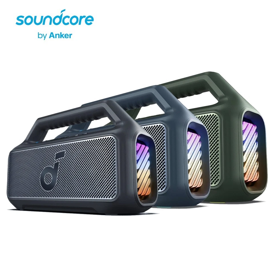 Soundcore Boom 2 Outdoor Speaker 80W Subwoofer Waterproof Floatable LED Ligh - Image 1 of 1