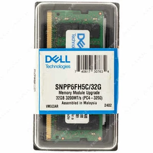 Dell 32GB DDR4 3200MHz SODIMM SNPP6FH5C/32G AB120716 Factory Sealed Memory RAM - Afbeelding 1 van 2