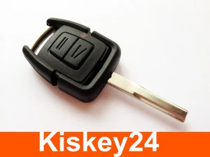 2Tasten Car Key Blank Housing for Opel Astra Vectra Omega Repair - Picture 1 of 4
