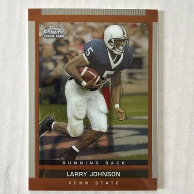 LARRY JOHNSON RC 2003 Topps Draft Chrome Gold Refractor #131 Rookie Penn State🔥 - Image 1 of 2
