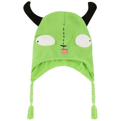 Invader Zim Gir зимняя вязаная шапка-бини с ушами для взрослых подростков косплей - Изображение 1 из 4