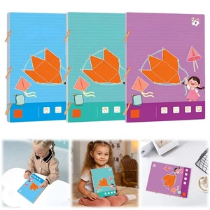 Koyoata Pull String 3D Geometry Learning Book - Boutiquefortun Toy with 9/12/15 - Picture 1 of 26