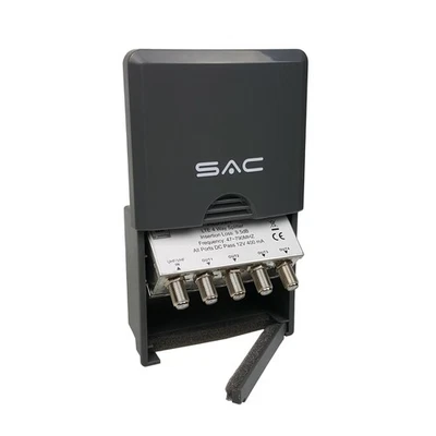 4 Way Masthead Outdoor TV Aerial Splitter DC Pass LTE Filter UHF/VHF 47–790MHz - Image 1 of 3