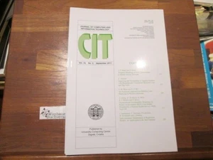 CIT journal of computing and Information technology, September 2011, Volume 19,  - Picture 1 of 1