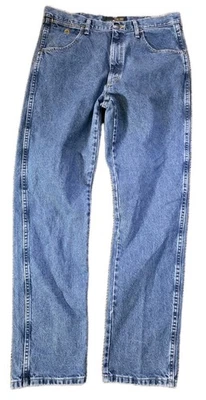 Мужские джинсы Wrangler 36x36 синие ковбойская огранка вестерн прямые George Strait - Изображение 1 из 4