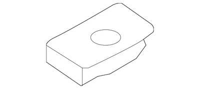 Clipe de moldura de lâmpada Nissan genuíno 01554-0007U - Imagem 1 de 3