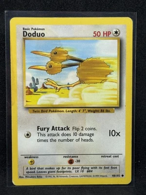 Base Set #048/102 Doduo Heavily played - Image 1 of 2