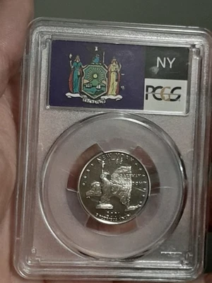 2001- S Washington Statehood New York Quarter PCGS PR69DCAM - Image 1 of 4