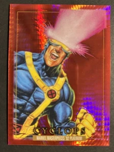 Cyclops 2024 Marvel Masterpieces 92 Platinum #13 Red Prism /492 - Picture 1 of 3
