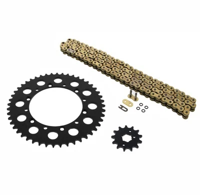 1997-2002 Kawasaki KLX300 KLX 300 Gold O Ring Chain & Sprocket Black 13/48 110L - Image 1 of 4