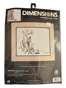 Dimensiones Achoo! Kit de punto de cruz contado #35179 perro dálmata de Brett Longley - Imagen 1 de 2