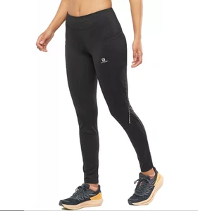 Salomon Cross Run 28 Tight Womens Black Size XS Brand New WIth Tags - Picture 1 of 9